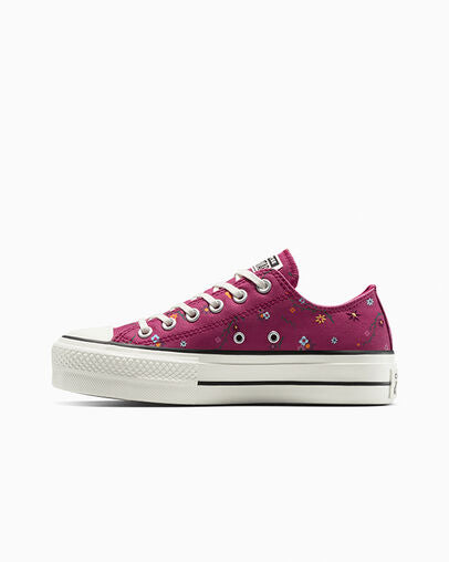 Zapatillas para Mujer CONVERSE CT AS Lift Platform Embroidered Blooms Rojo 5