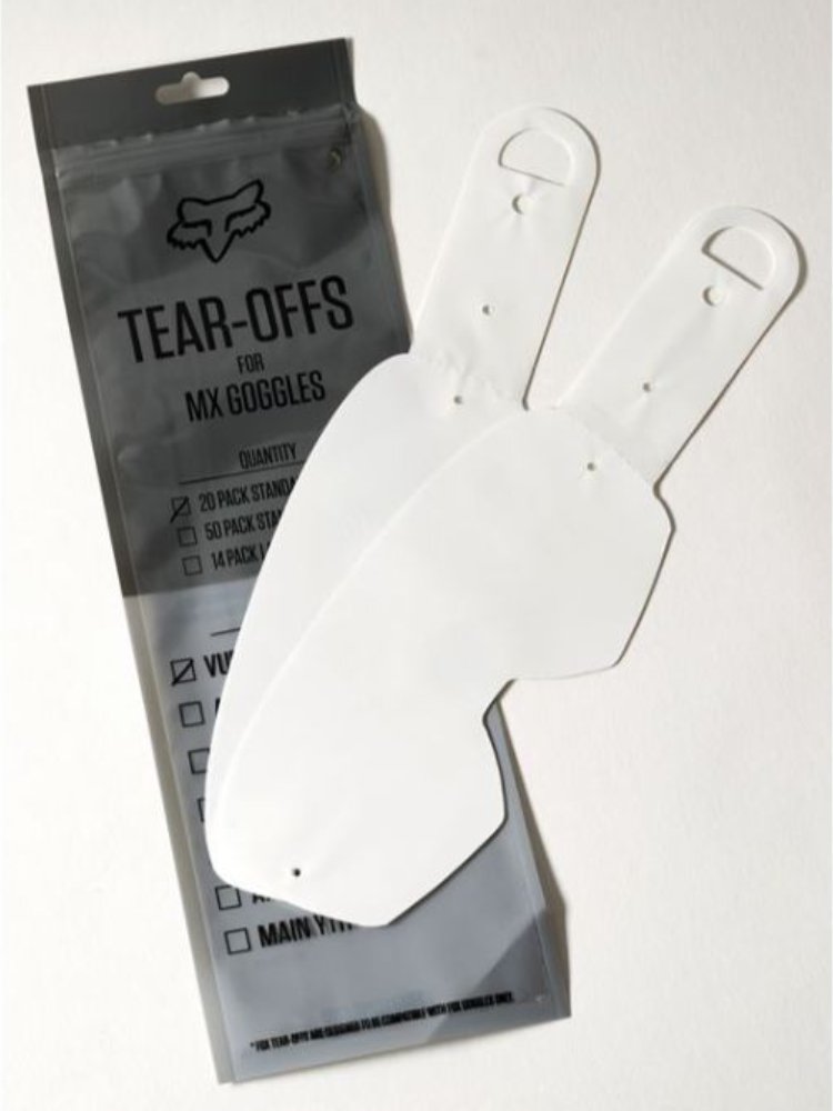 Tear Off para Hombre FOX MAIN AIRSPACE/MAIN MX20 LAM TEAROFF-20PK 012 1