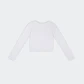 Top Manga Larga para Mujer DVK SOUR TOP LS DV-TO-00063 WHT - Miniatura 2