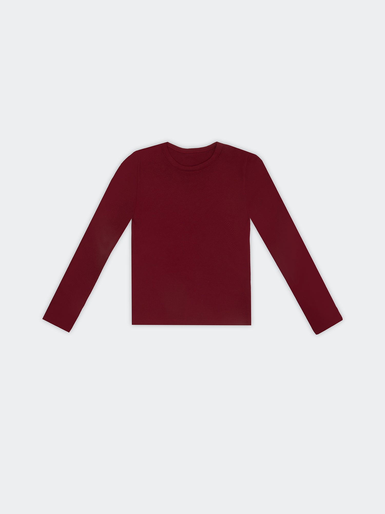 Top Manga Larga para Mujer DVK WAFFLE TOP LS DV-TO-00064 BUR 1