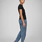 Polo para Mujer DVK BASIC REGULAR TEE BLK - Miniatura 3