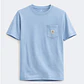 Polo para Hombre DUNKELVOLK POCKET PATCH Celeste - Miniatura 1