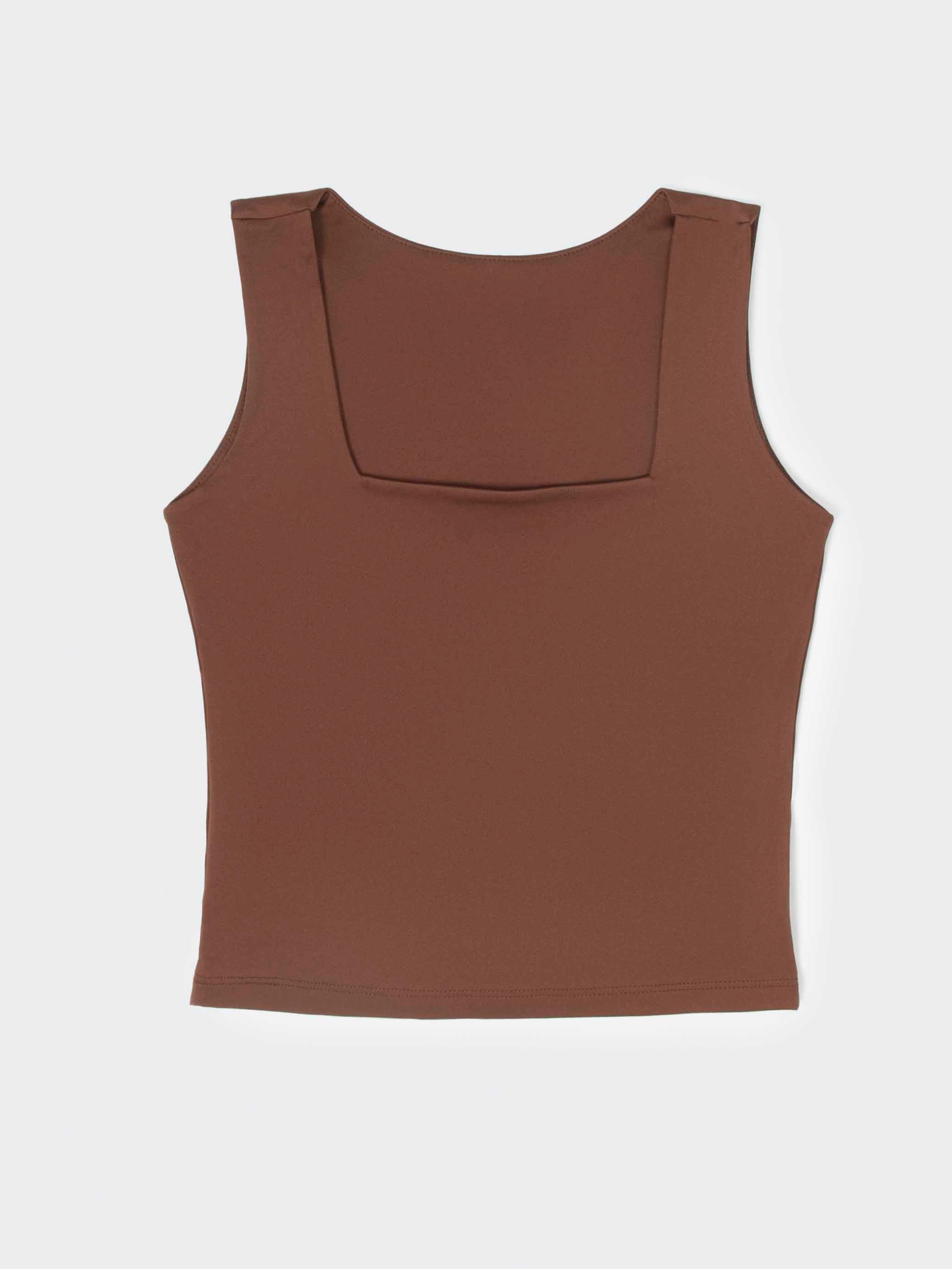 Top para Mujer DVK BASIC TANK TOP Marrón 1