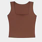 Top para Mujer DVK BASIC TANK TOP Marrón - Miniatura 1