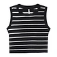 Top para Mujer DVK CAMISETA STRIPED TOP NGR - Miniatura 1