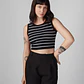 Top para Mujer DVK CAMISETA STRIPED TOP NGR - Miniatura 2