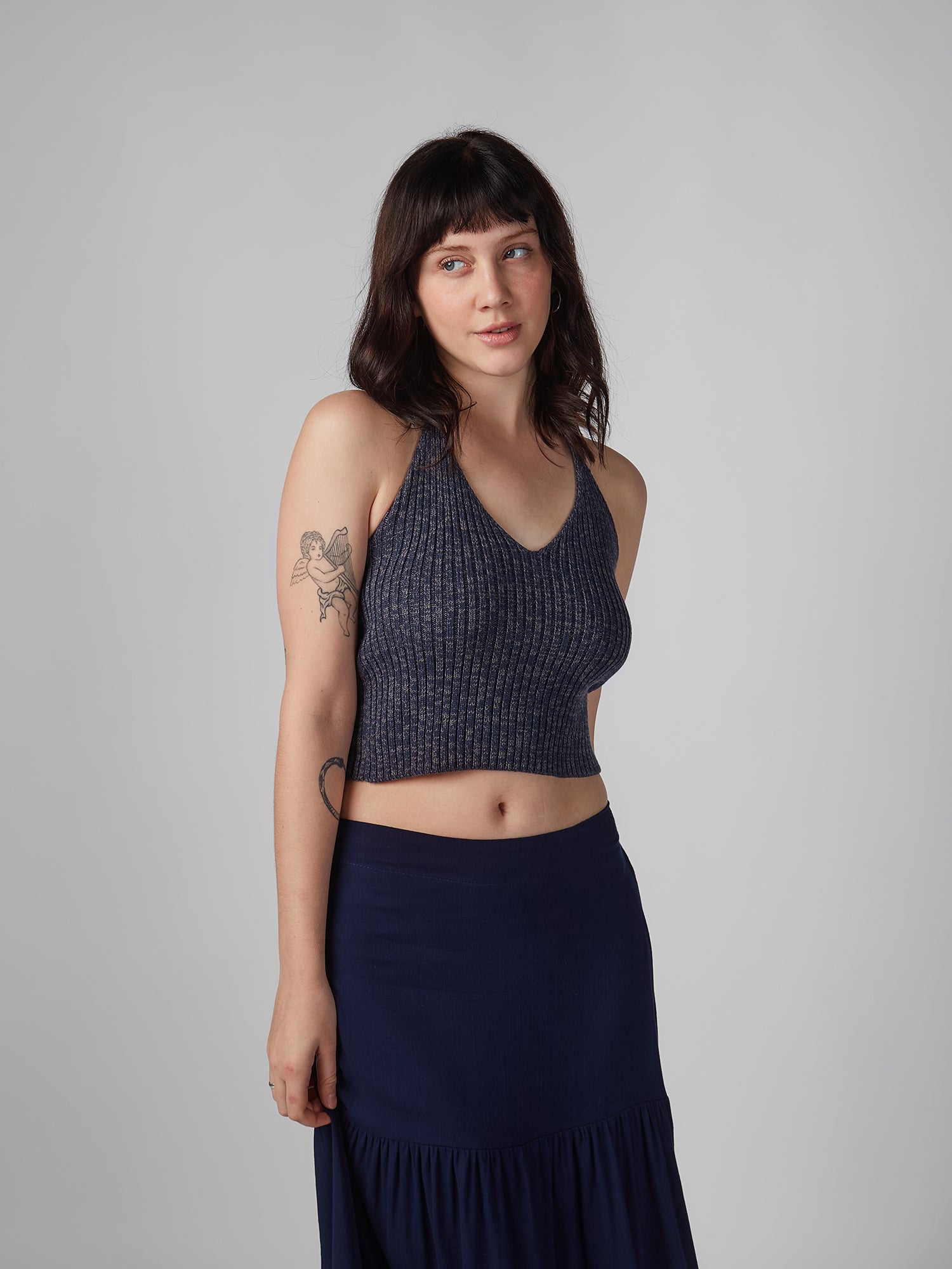 Top para Mujer DVK MODA CLUELESS KNIT TOP AZL 2