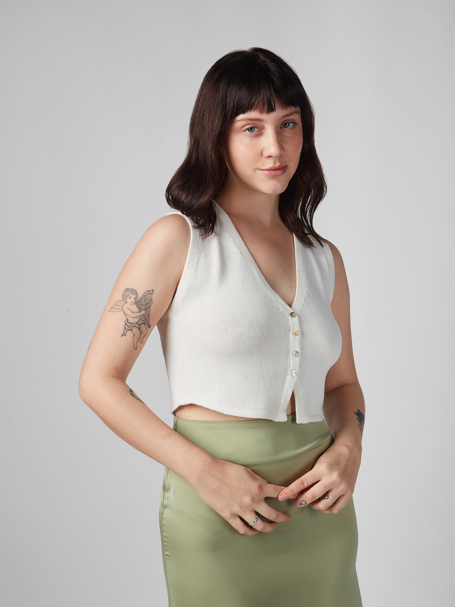 Top para Mujer DVK MODA LUCKY KNIT VEST HUE 1