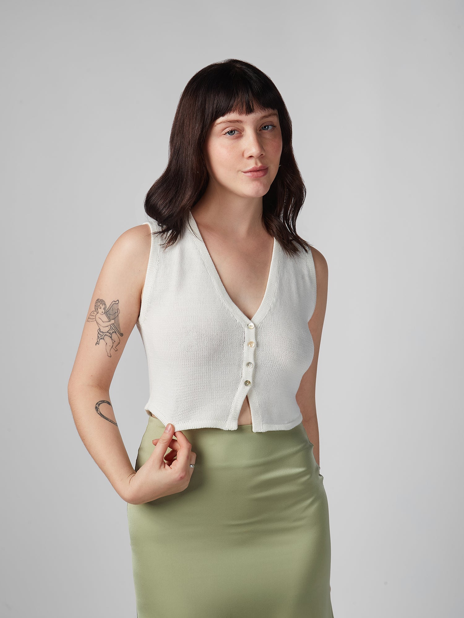 Top para Mujer DVK MODA LUCKY KNIT VEST HUE 3