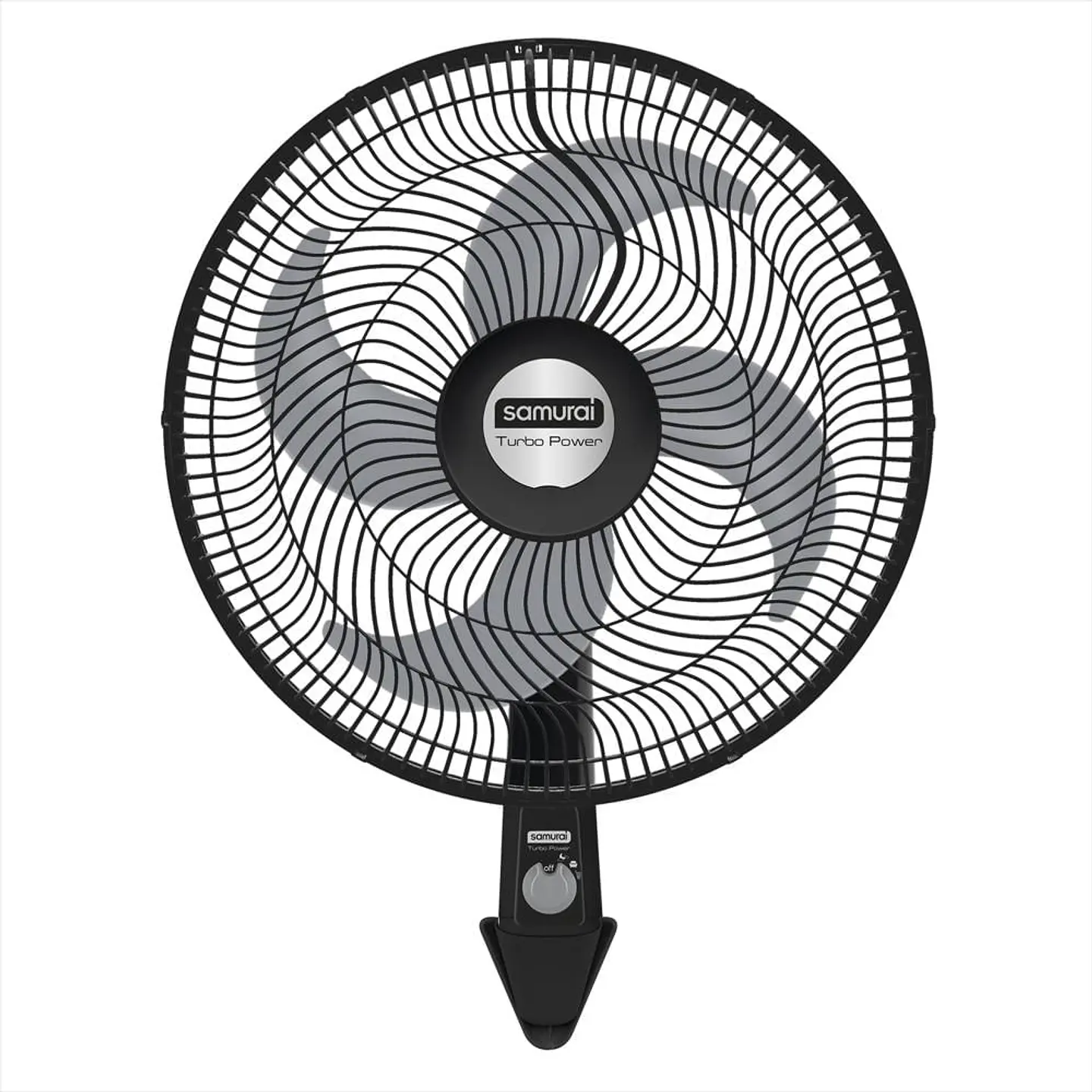 Ventilador De Pared Negro Turbo Power Samurai 1