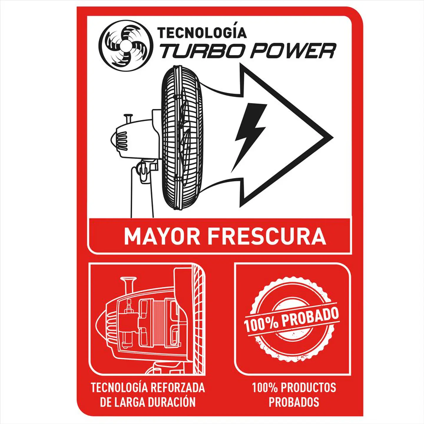 Ventilador De Pared Negro Turbo Power Samurai 2