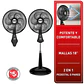 Ventilador Samurai Comfort Maxx Plus 2En1 Negro - Miniatura 4