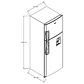 Nevera WHIRLPOOL No Frost 282 litros WRW25CKTMG Gris - Miniatura 4