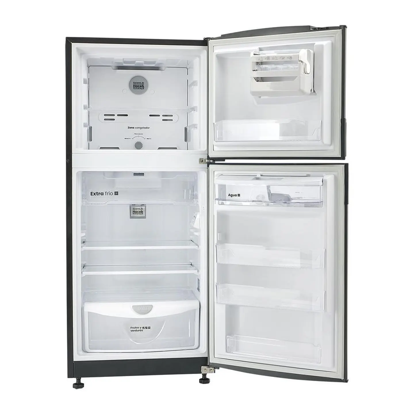 Nevera HACEB No Frost Congelador Superior 243 LTS 9003541 TITANIO 3
