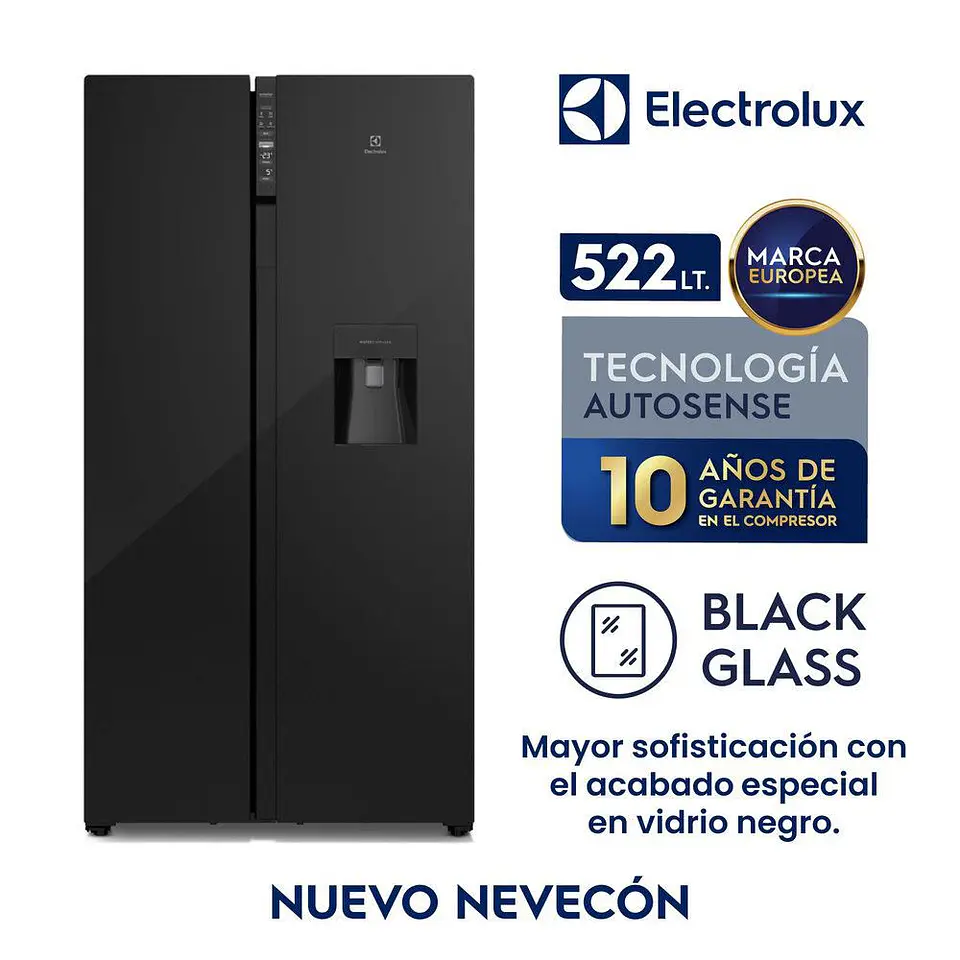 Nevecon ELECTROLUX Side By Side 522 Litros ERSB54N3WXB Black 1