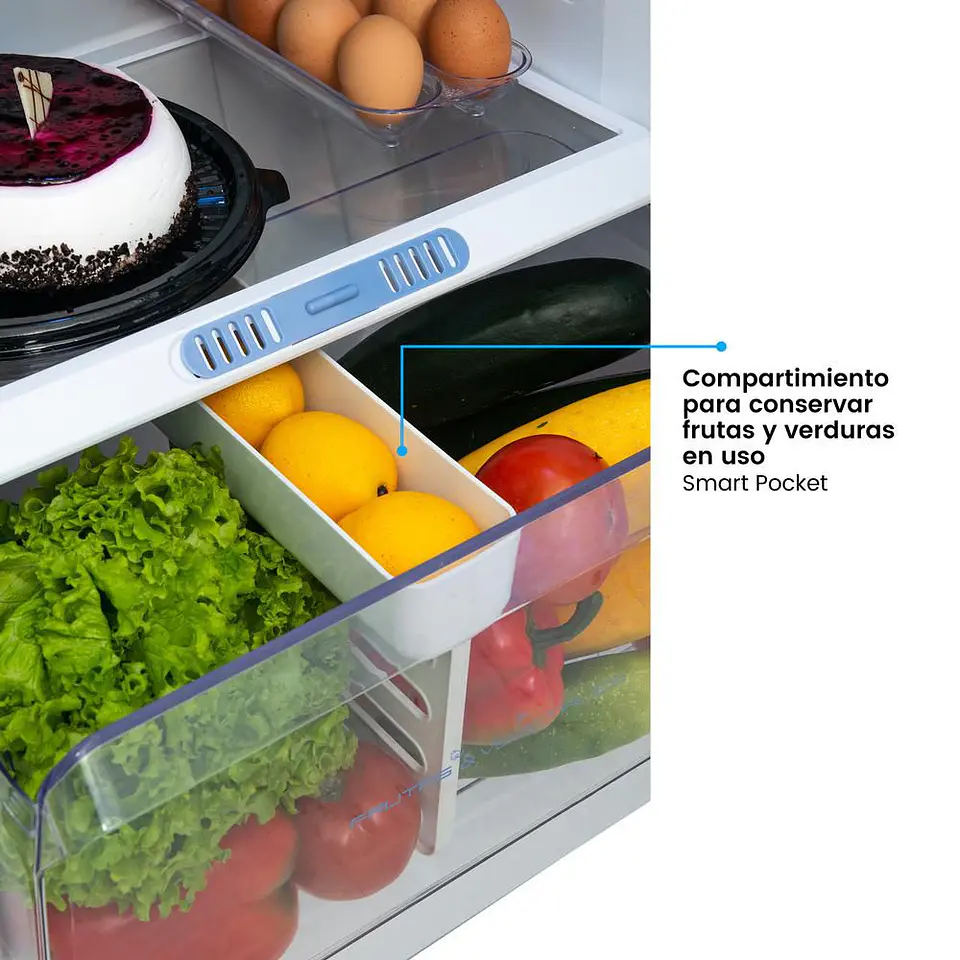 Refrigerador CHALLENGER No Frost Congelador Superior 231 LTS CR249 Titanium 4