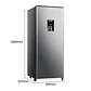 Nevera Compacta HISENSE Frost Congelador Superior 177 litros BC179 BC179R/HC1 Gris - Miniatura 2