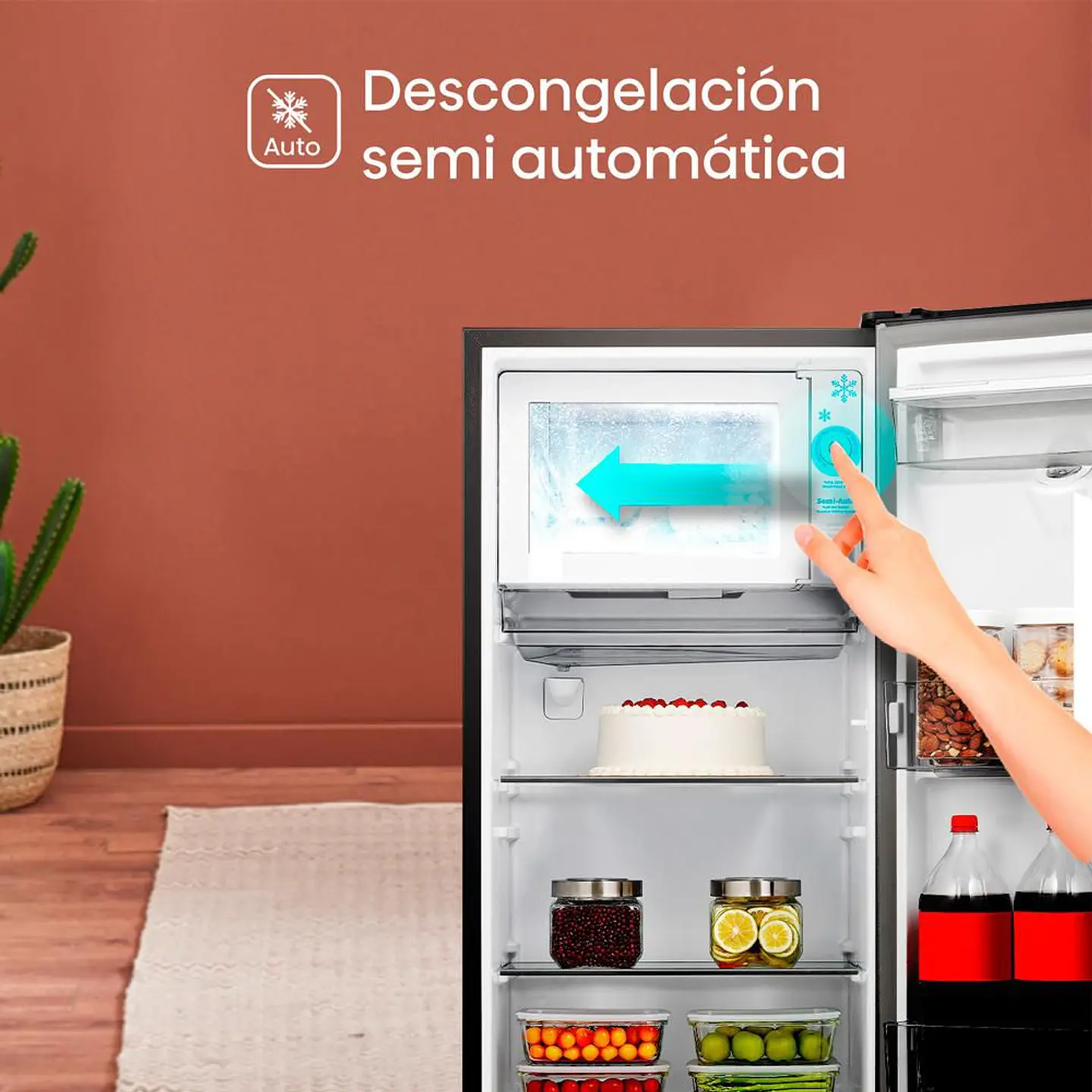 Nevera Compacta HISENSE Frost Congelador Superior 177 litros BC179 BC179R/HC1 Gris 3