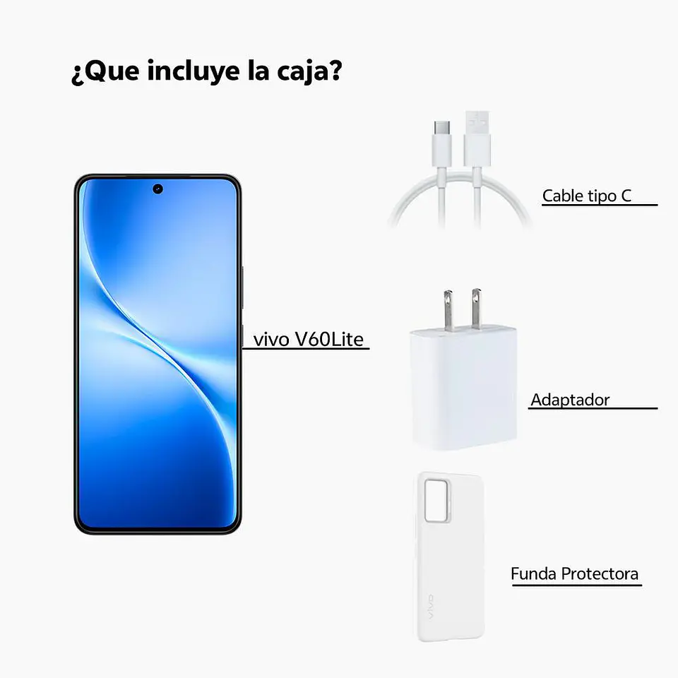Celular VIVO V60 Lite 5G 256 GB 8 GB RAM Negro 8