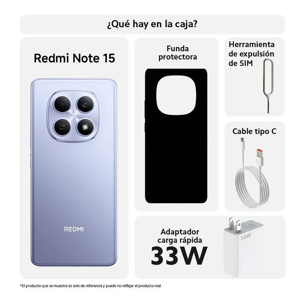 Celular XIAOMI REDMI Note 15 512 GB 8 GB RAM Lila 8