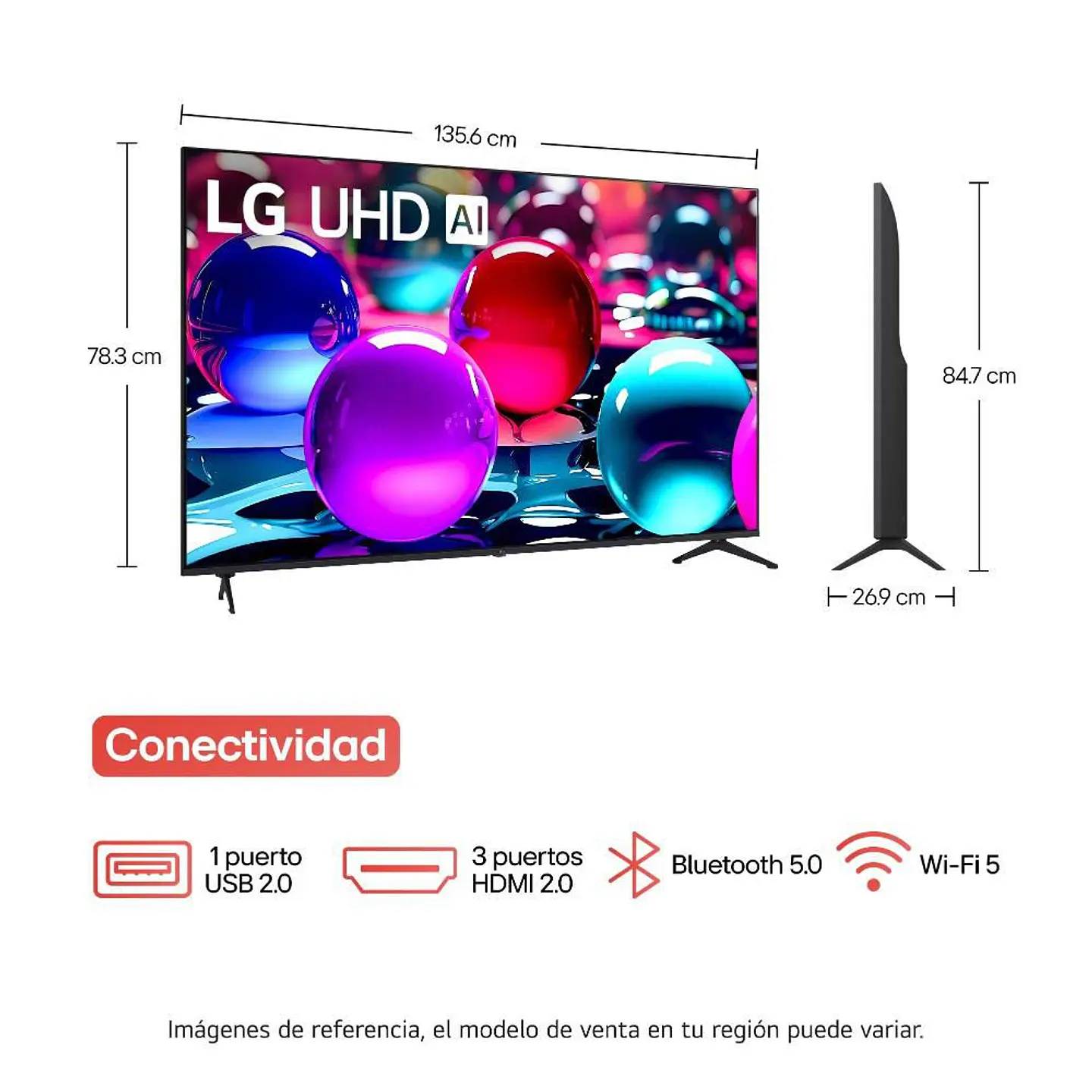 Televisor LG 60 pulgadas LED Uhd4K Smart TV 60UA7500PSA.AWC 4