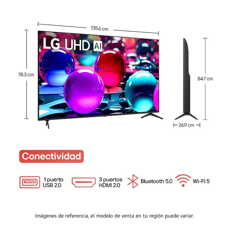 Televisor LG 60 pulgadas LED Uhd4K Smart TV 60UA7500PSA.AWC 4