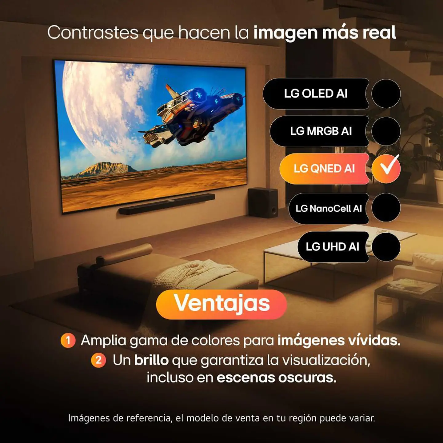 Televisor LG 55 pulgadas QNED Uhd4K Smart TV 55QNED73ASA.AWC 6