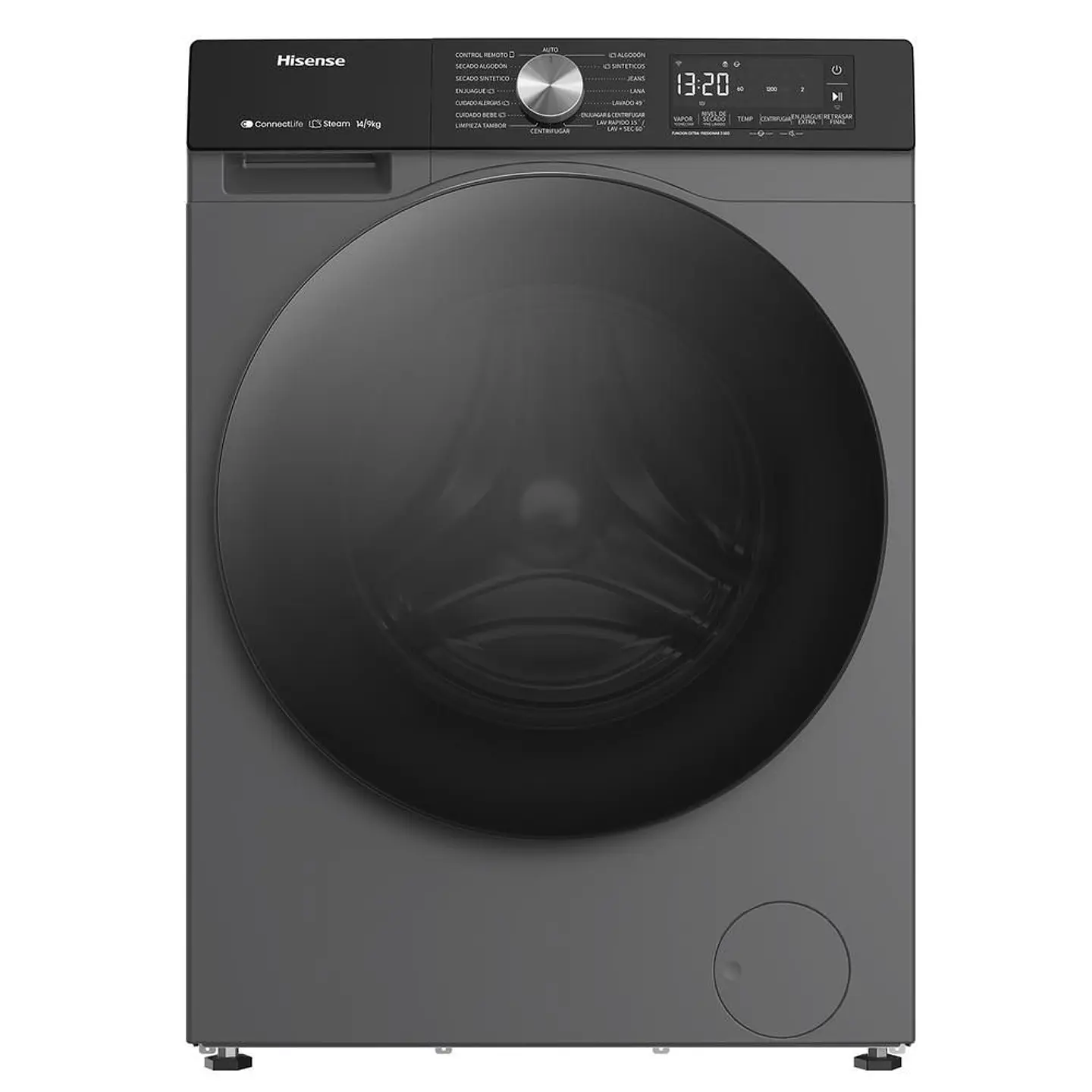 Lavadora Secadora HISENSE Eléctrica 15 Kg Lavado / 10 kg secado WD3S1543BT WD3S1543BT Titanium Gray 2