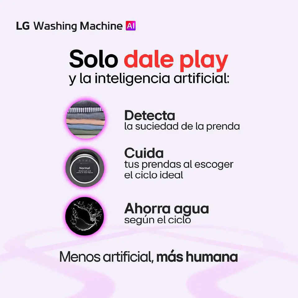 Lavadora LG Carga Superior 23 kg (51 lb) WT23EGTX6.AEGECOL 7