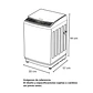 Lavadora CHALLENGER Carga Superior 11 kg (24lb) CW 5711 DGM - Miniatura 3