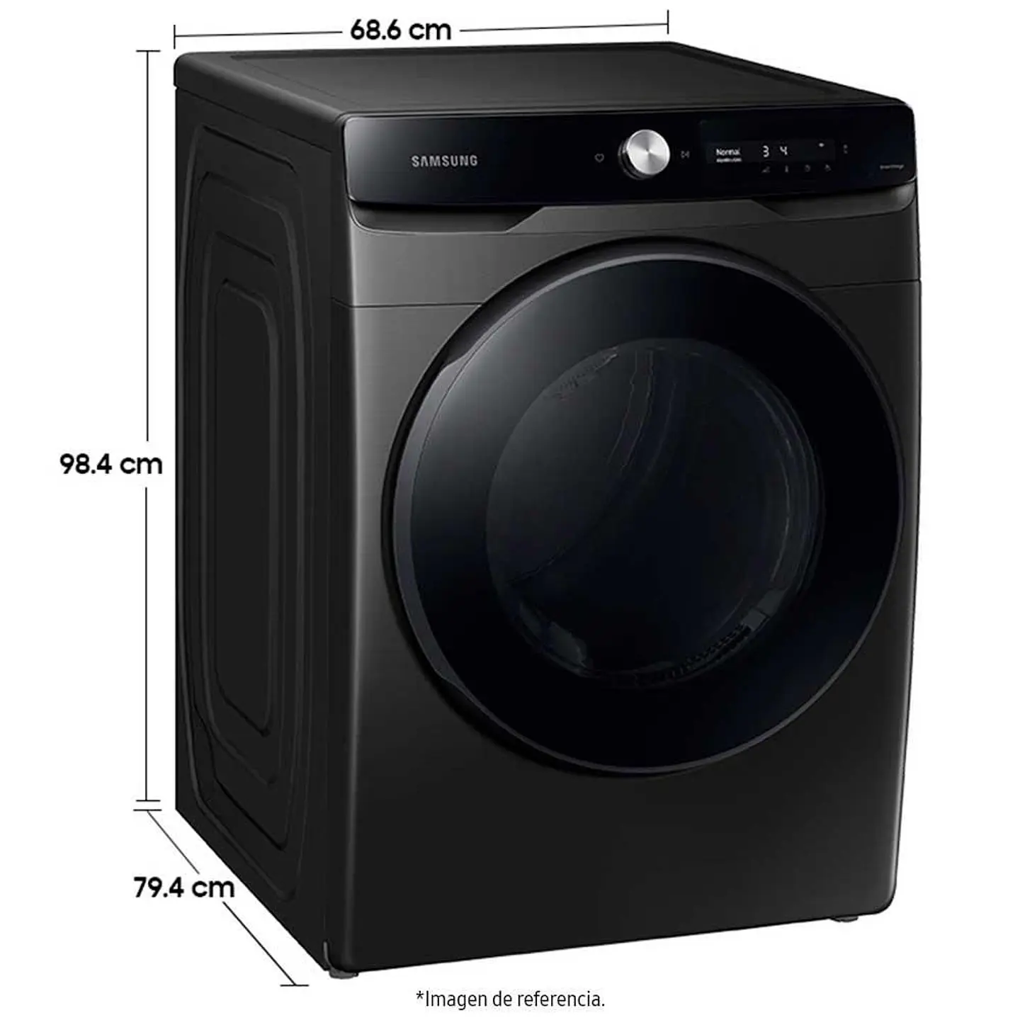 Secadora SAMSUNG Gas 22Kg DVG22C6370V/CO NEGRO 2