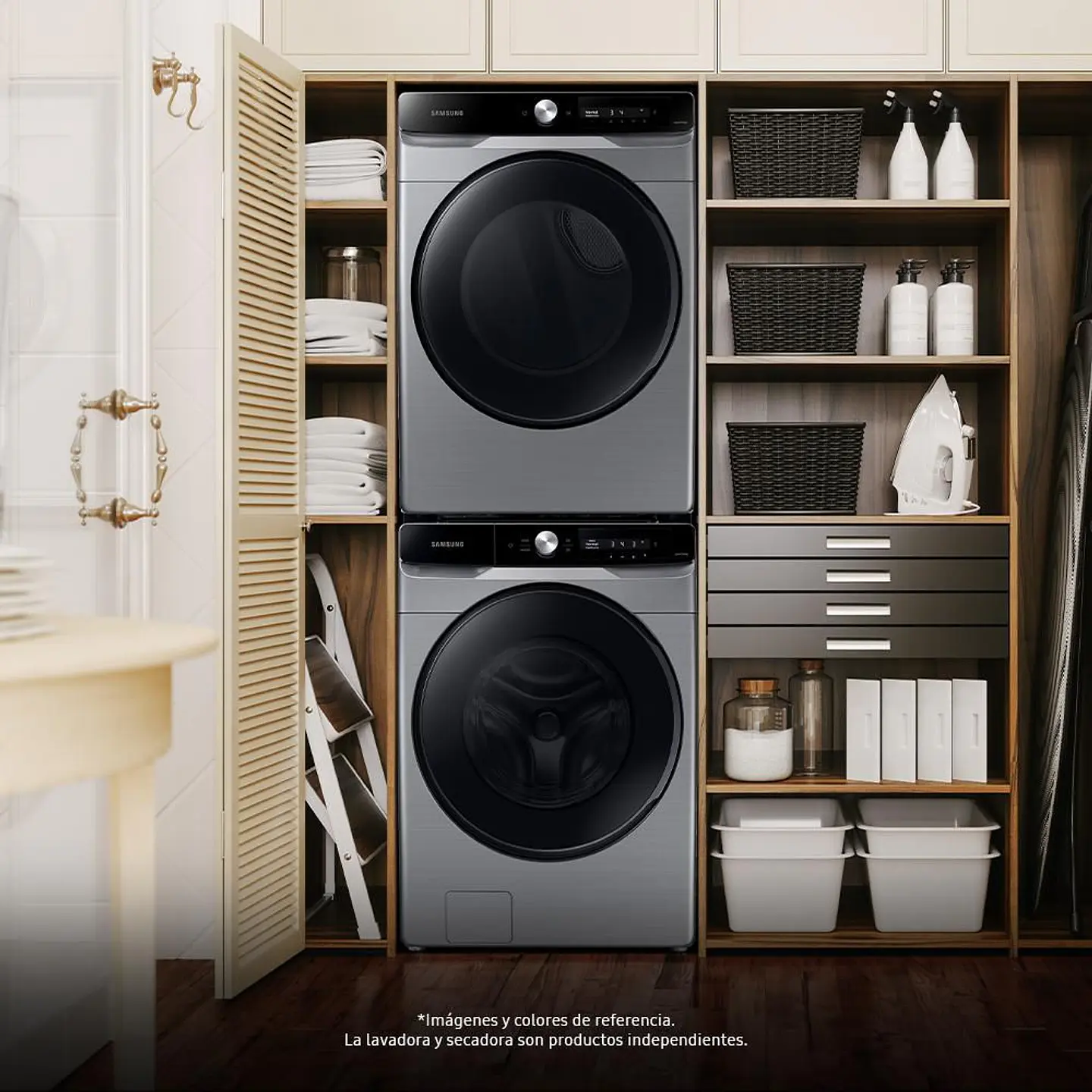 Secadora SAMSUNG Gas 22Kg DVG22C6370P/CO GRIS 8
