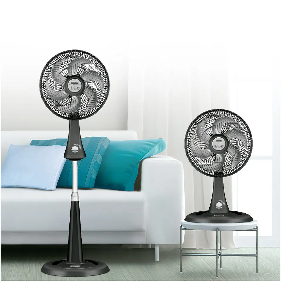 Ventilador Turbo Silence Compact 2 en 1 Negro / Samurai 2