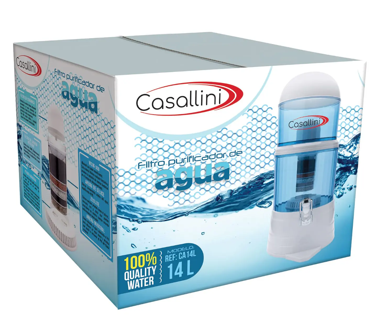 Filtro purificador de agua 14 Litros / Casallini by Homeland 2