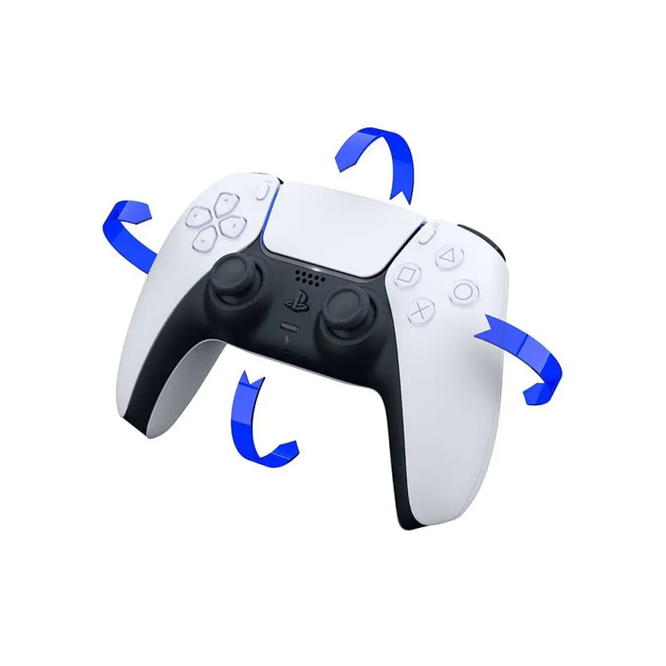 Control PLAYSTATION PS5 DualSense Blanco y Negro 2