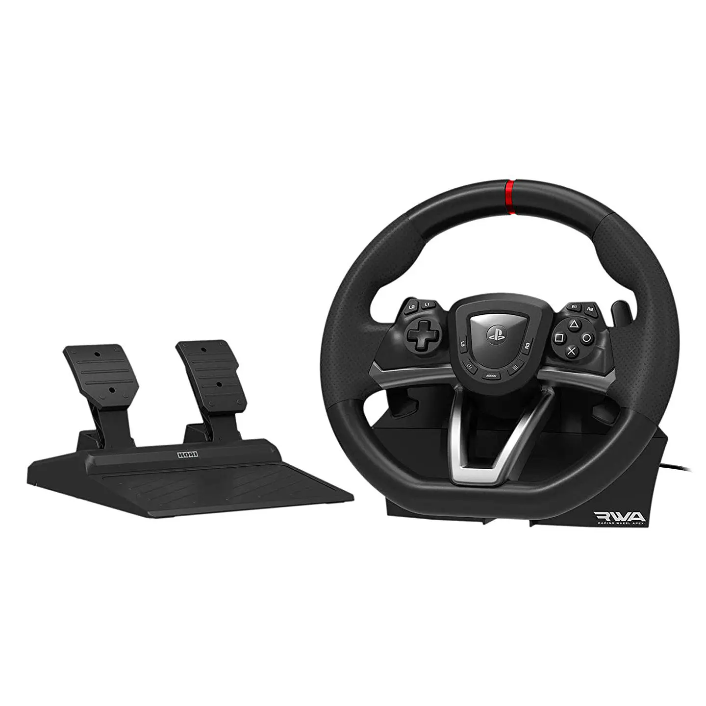 Volante de Carreras + Pedales HORI PS4|PS5|PC Apex Negro 4