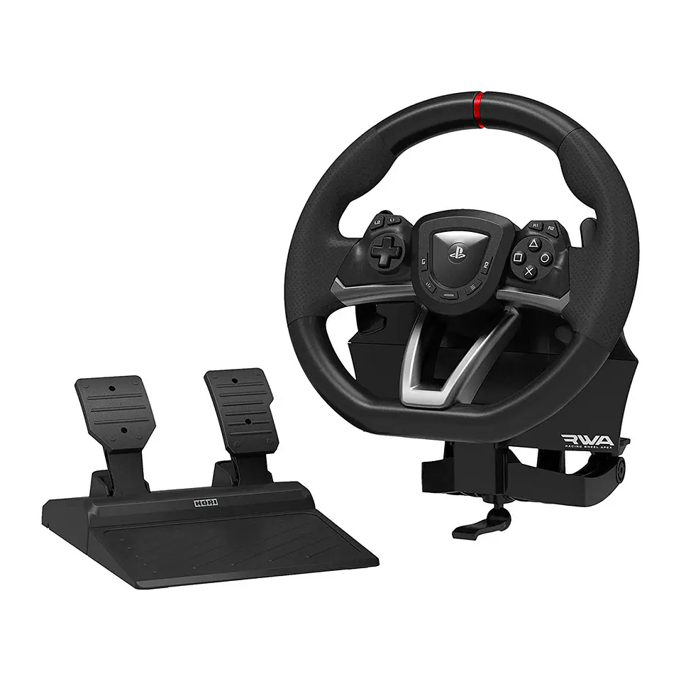 Volante de Carreras + Pedales HORI PS4|PS5|PC Apex Negro 5