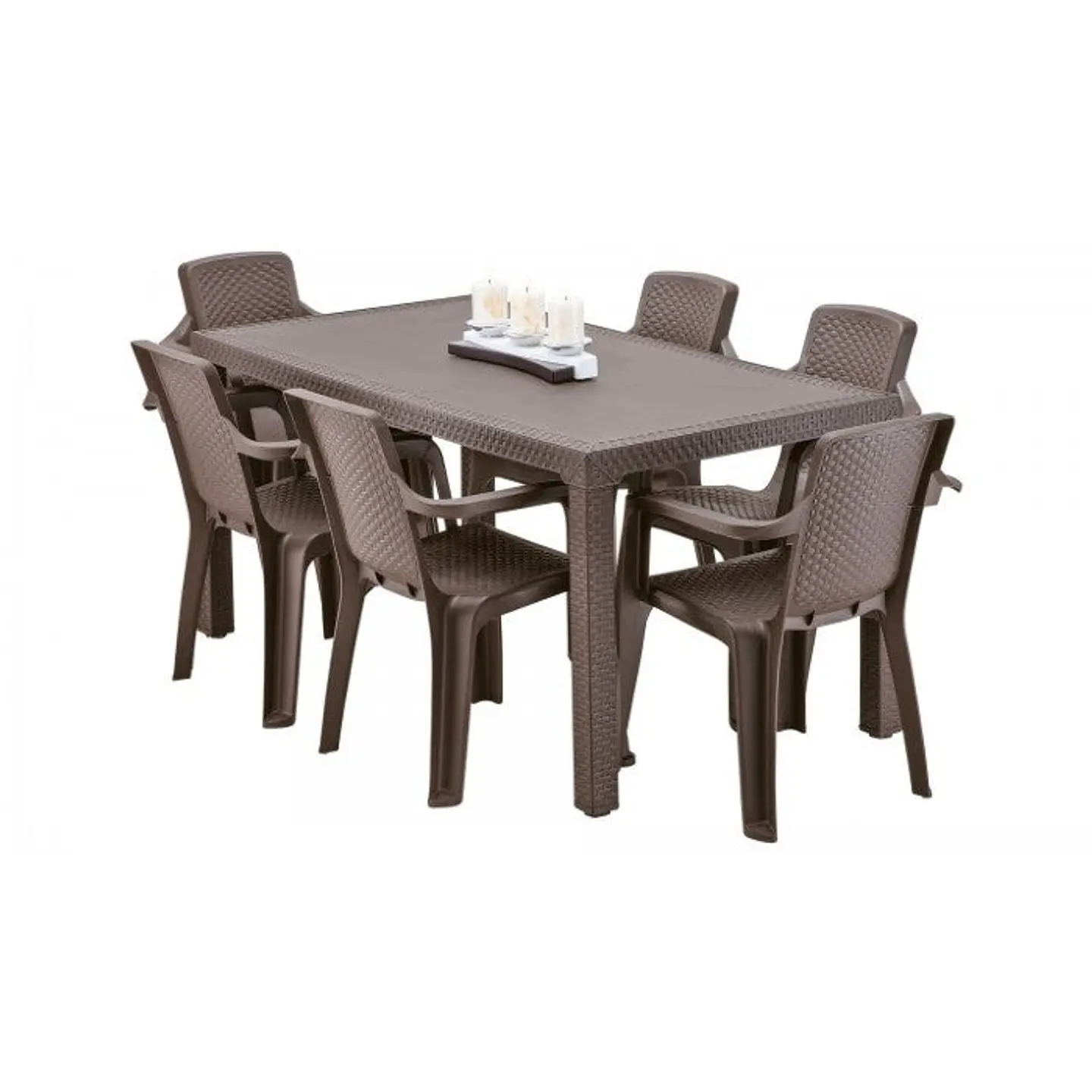 Mesa Eterna Familiar Apariencia Rattan / Rimax 3