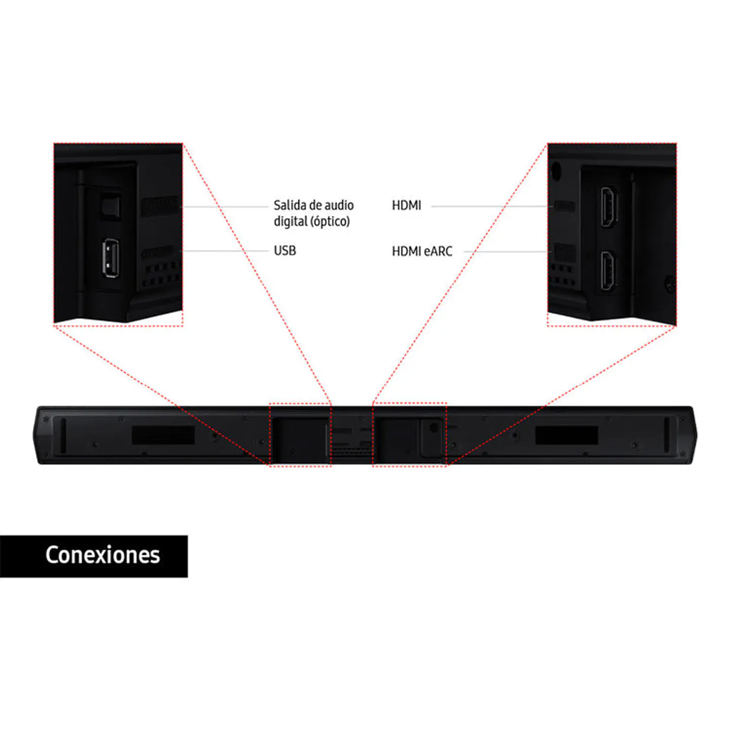 Barra de Sonido SAMSUNG HW-B550B/ZL Negro 5