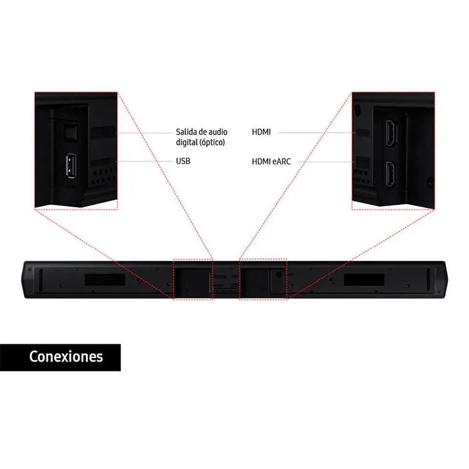 Barra de Sonido SAMSUNG HW-B550B/ZL Negro 5