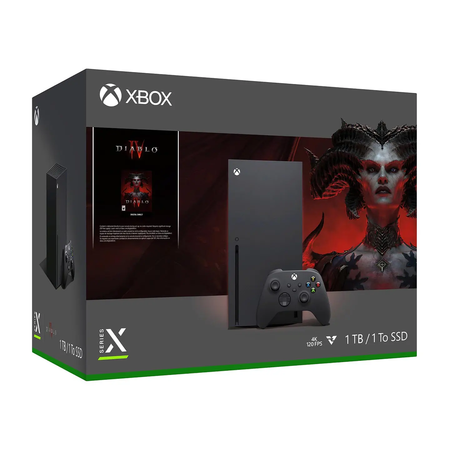 Consola XBOX Series X + 1 Control Inalámbrico + Paquete Juego Digital Diablo IV 6