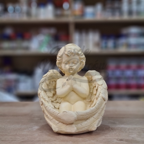 Set de 2 Estatua Angel Guarda Rezando Pie Jhn