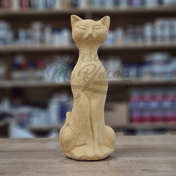 Gato sentado estilizado 28x11 cm 