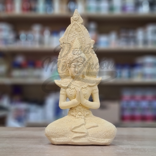Buda rezando en punta 28x14 cm