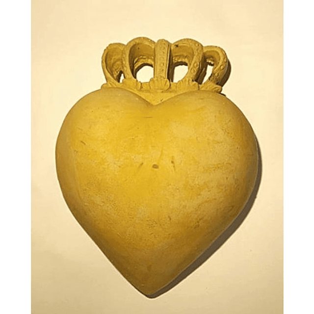 Corazón corona sin alas 24x15 cm 