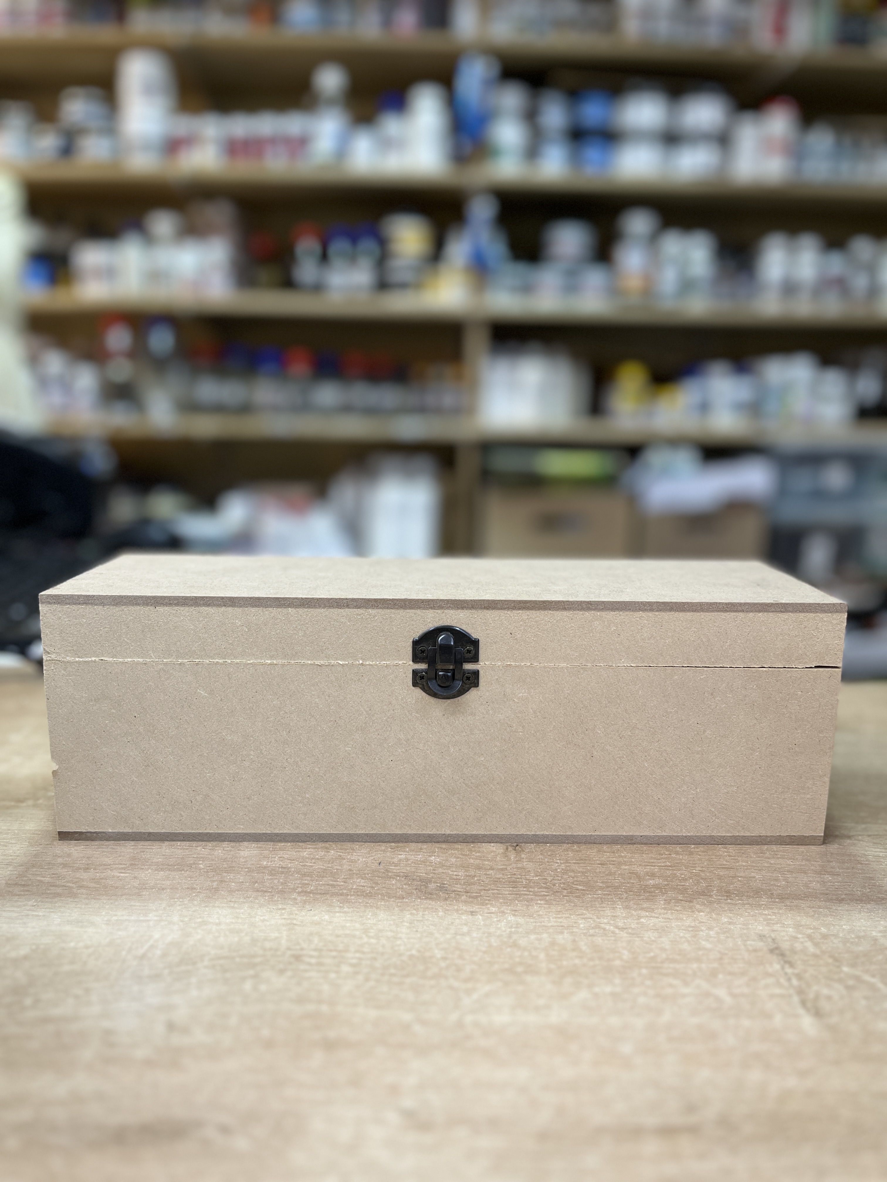 Caja de vino vertical