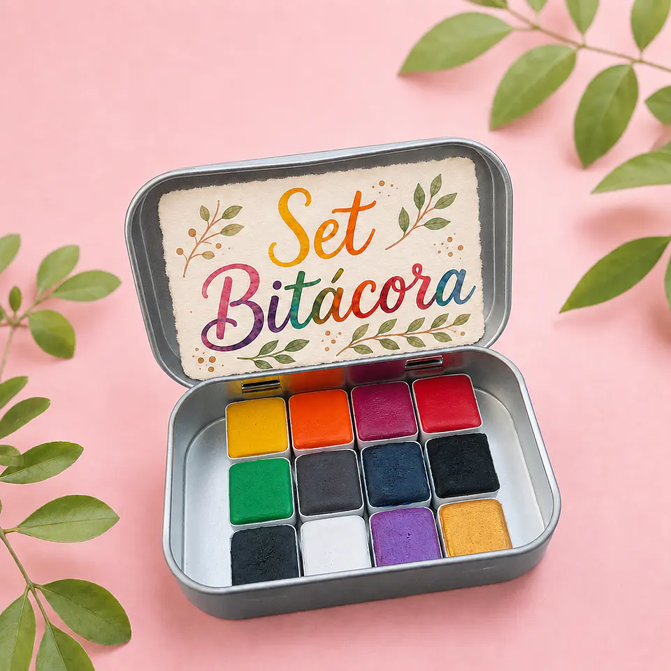 Set Bitácora - 12 colores, pigmentos puros. 2