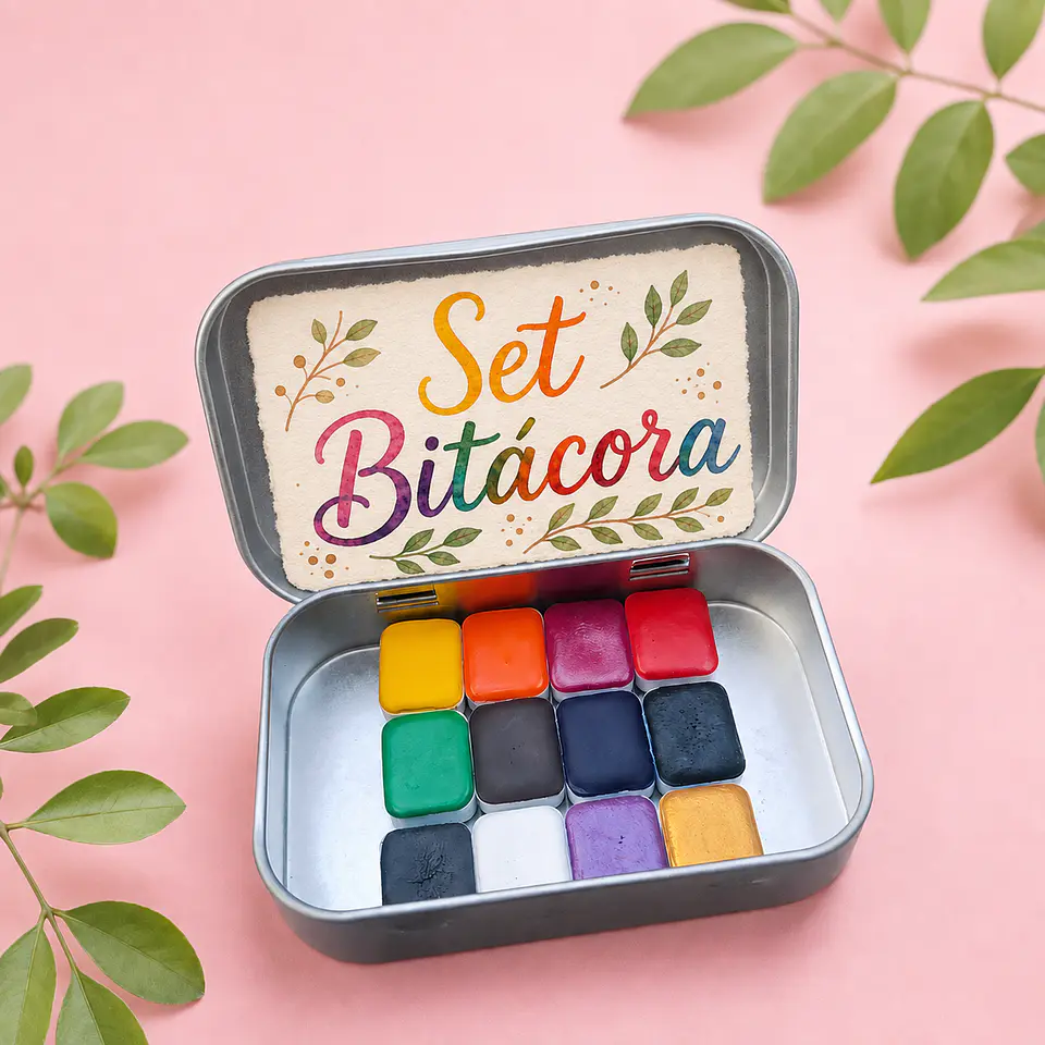 Set Bitácora - 12 colores, pigmentos puros. 3