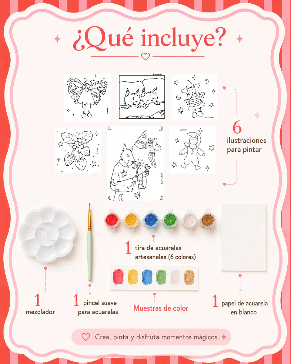 Pack Creativo 6 Ilustraciones ,Acurelas y más 2
