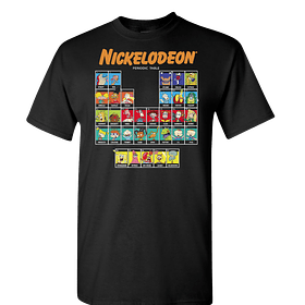 Playera De Tabla Periodica Personajes 90s De Nickelodeon